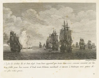Treffen tussen een vloot onder Jan Bart en een Hollandse vloot, 1696