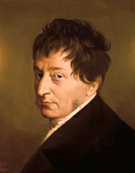 Zelfportret. Schilderij door Zacarias Gonzalez Velazquez (1763-1834)