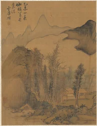 Landschap in de stijl van Chao Yuan, 1775