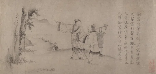 Liu Chen en Ruan Zhao Betreden de Tiantai Bergen