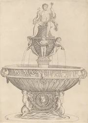 Fontein met Beeld van Neptunus