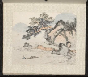 Miniatuurlandschappen, dateerbaar 1751-54 (album van acht bladen; inkt en kleur op papier)