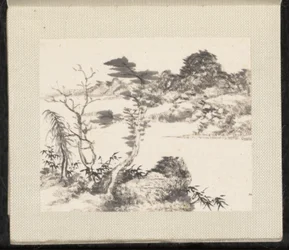 Miniatuurlandschappen, dateerbaar 1751-54 (album van acht bladen; inkt en kleur op papier)