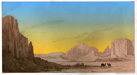 Aktau Bergen, circa 1850
