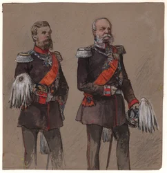 Alexander II van Rusland en Wilhelm II van Pruisen