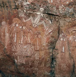 Aboriginal rotsschilderingen in Kakadu Nationaal Park