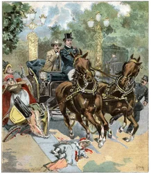 Koetsongeluk in Parijs