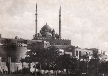 Caïro, de citadel van Saladin (Egypte). Circa 1920