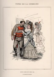 Commune van Parijs: kostuum van UNE LOGE EN MAY 1871 (7) in Les Communeux