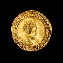 Engelse geslagen gouden halve soevereine munt