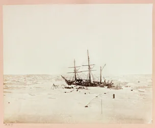 Expeditie naar de Noordpool (1875-1876) van kapitein George Nares (1831-1915): Floeberg Beach, Alert in winterkwartieren