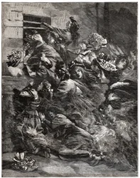 Brand in de Bazar de la Charité