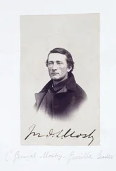 Portret van generaal Mosby, leider van de Confederale guerrilla, ca. 1863