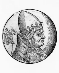 Portret van Honorius II (Lamberto Scannabecchi)