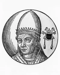 Portret van Stefanus VII, of VIII (overleden 931)