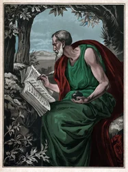 Sint Mattheüs, circa 1900 (gravure)