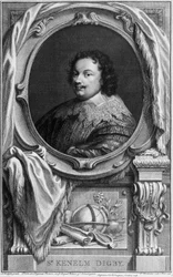 Sir Kenelm Digby, Engelse auteur, marinecommandant en diplomaat, ca. 1645