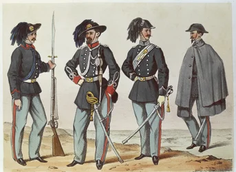 UNIFORMEN - ITALIAANS RISORGIMENTO, eind 19e eeuw