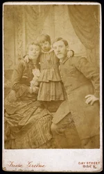 William Friese-Greene, cinematograaf, en familie, ca. 1880
