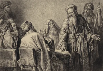 De officieren van de hogepriesters