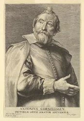 Portret van Anthony Cornelissen, uit de Icones Principum Virorum