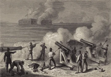 De aanval op Fort Sumter