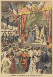 Theater van de Franse mariniers in Dakar, Senegal