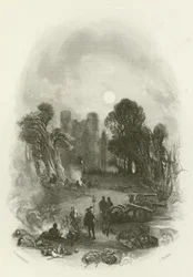 Het kamp van de koning, voor Donnington Castle