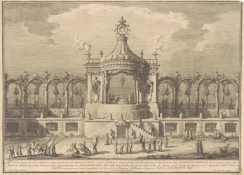 De Seconda Macchina voor de Chinea van 1760: Een Chinoiserie Paviljoen