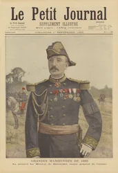 Grote manoeuvres van het Franse leger in 1895. Generaal Le Mouton de Boisdeffre