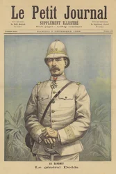 Generaal Dodds, commandant van de Franse troepen in Dahomey