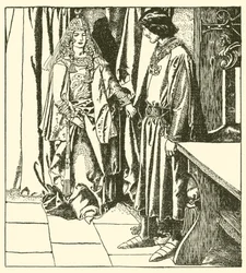 Koningin Morgana verschijnt aan Sir Launcelot