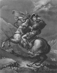 Napoleon Bonaparte steekt de Alpen over