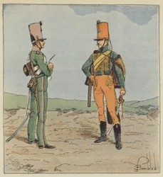 Verkenner en ruiter, Jonge garde 1813-1815