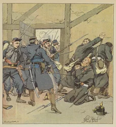 De aanval op Villejouan door commandant Fouilhade