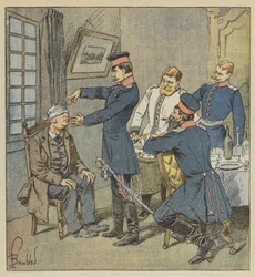 Een scène van slaapwandelen