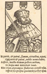 Johannes Frederik de Grootmoedige, in Keurvorstelijke Gewaden (links)