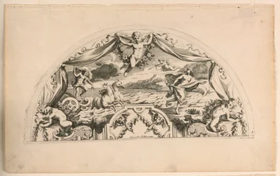 Waaierbladen, eerste helft van de set "Desseins d