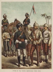 Typen van de troepen uit India