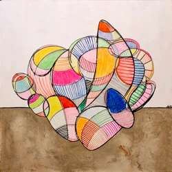 Levendige abstracte vormen