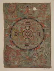 Boeddha omringd door bodhisattva