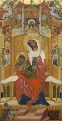 Duits: Tronende Maria met het Kind (Glatzer Madonna) Glatz Madonna