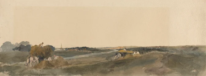 Hooien aan de oevers van een rivier in Lincolnshire