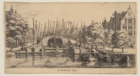 De Eenhorns Sluys, van Gezicht op Amsterdam