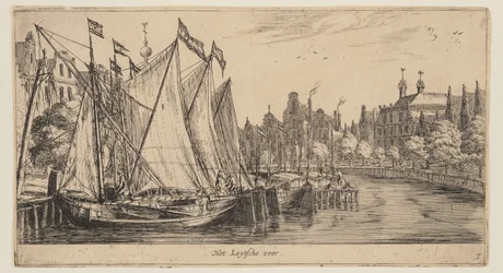 Het Leytsche veer, from Views of Amsterdam
