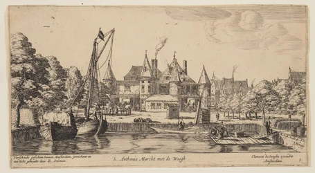 S. Anthonis Marckt met de Waegh, uit Gezicht op Amsterdam