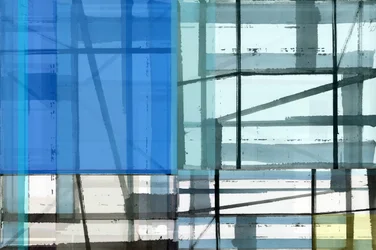 Abstract: Blauwe ramen