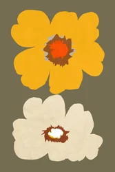 Abstracte bloemmotieven
