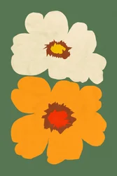 Abstracte bloemmotieven