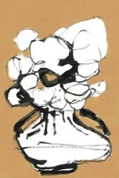 Abstracte bloemenvaas